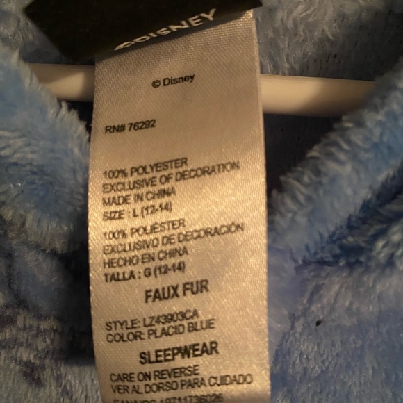 Disney Blue and Pink Stitch Pajama Onesie - Picture 4 of 4